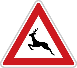Dopravní značka A 14 – Zvěř