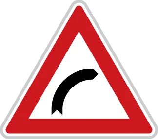 Dopravní značka A 1a – Zatáčka vpravo