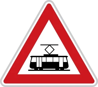 Dopravní značka A 25 – Tramvaj