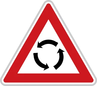 Dopravní značka A 4 – Křižovatka s kruhovým objezdem