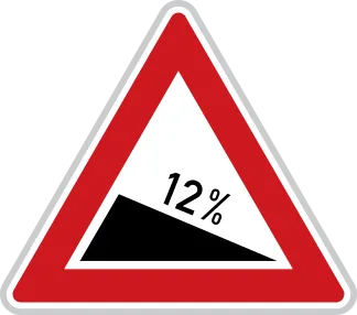 Dopravní značka A 5a – Nebezpečné klesání