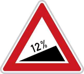 Dopravní značka A 5b – Nebezpečné stoupání