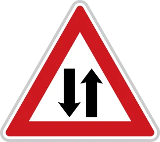 Dopravní značka A 9 – Provoz v obou směrech