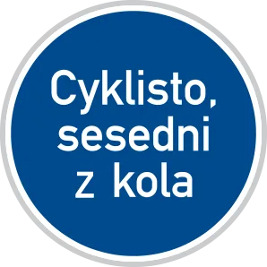 Dopravní značka C 14a – Jiný příkaz
