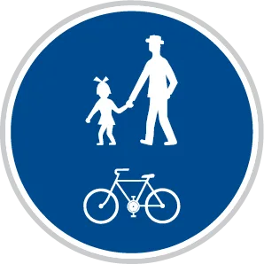 Dopravní značka C 9a – Stezka pro chodce a cyklisty společná