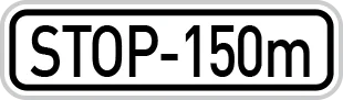 Dopravní značka E 3b – Vzdálenost