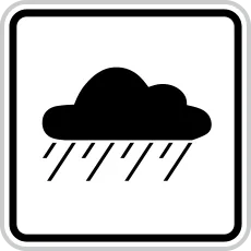 Dopravní značka E 6 – Za mokra (za deště)