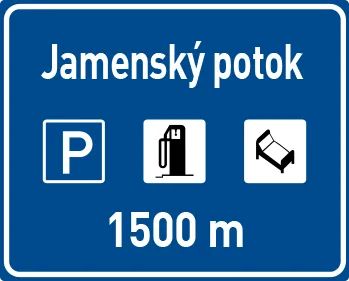 Dopravní značka IJ 18a – Návěst před odpočívkou