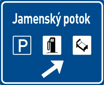 Dopravní značka IJ 18b – Návěst před odbočením na odpočívku
