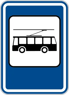 Dopravní značka IJ 4e – Zastávka trolejbusu