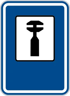 Dopravní značka IJ 8 – Opravna