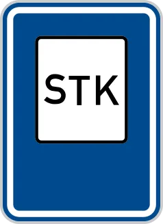Dopravní značka IJ 9 – Stanice technické kontroly
