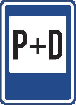 Dopravní značka IP 13f – Parkoviště P+D