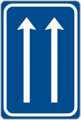 Dopravní značka IP 16 – Uspořádání jízdních pruhů