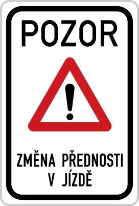 Dopravní značka IP 22 – Změna organizace dopravy