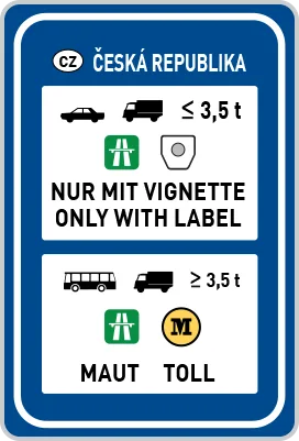 Dopravní značka IP 28a – Zpoplatnění provozu