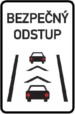 Dopravní značka IP 32 – Bezpečný odstup