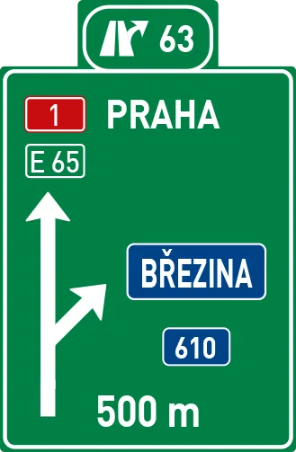 Dopravní značka IS 6b – Návěst před křižovatkou