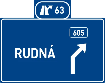 Dopravní značka IS 6f – Směrová návěst před odbočením