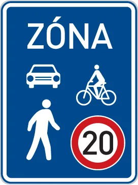 Dopravní značka IZ 10a – Sdílená zóna