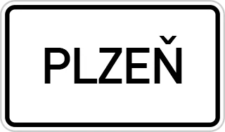 Dopravní značka IZ 4a – Obec