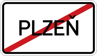 Dopravní značka IZ 4b – Konec obce