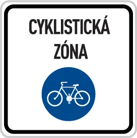 Dopravní značka IZ 9a – Zóna pro cyklisty