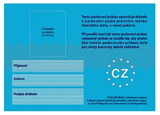 Dopravní značka O 7b – Vyobrazení zadní strany
