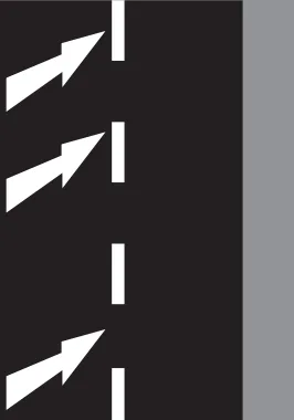Dopravní značka V 9c – Předběžné šipky